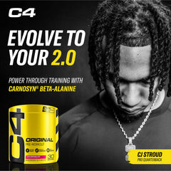 C4 Original Watermelon powder mixed in a glass for endurance fueling.