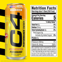 C4 Performance Energy 200mg caffeine bottle for quick energy before workouts.