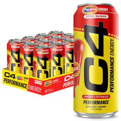 C4 Performance Energy Cherry Popsicle can front view for a preworkout energy boost.