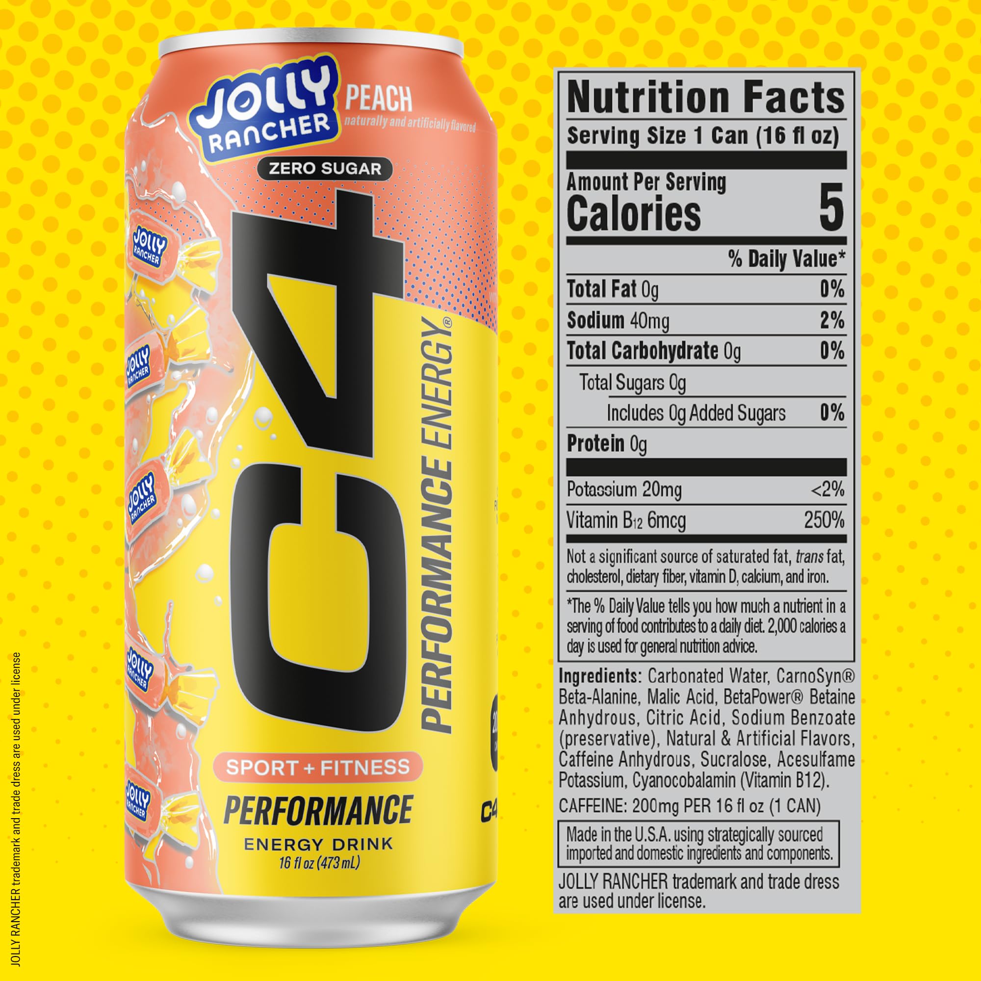 C4 Performance Energy hero pack display showing 12-pack for on-the-go energy.
