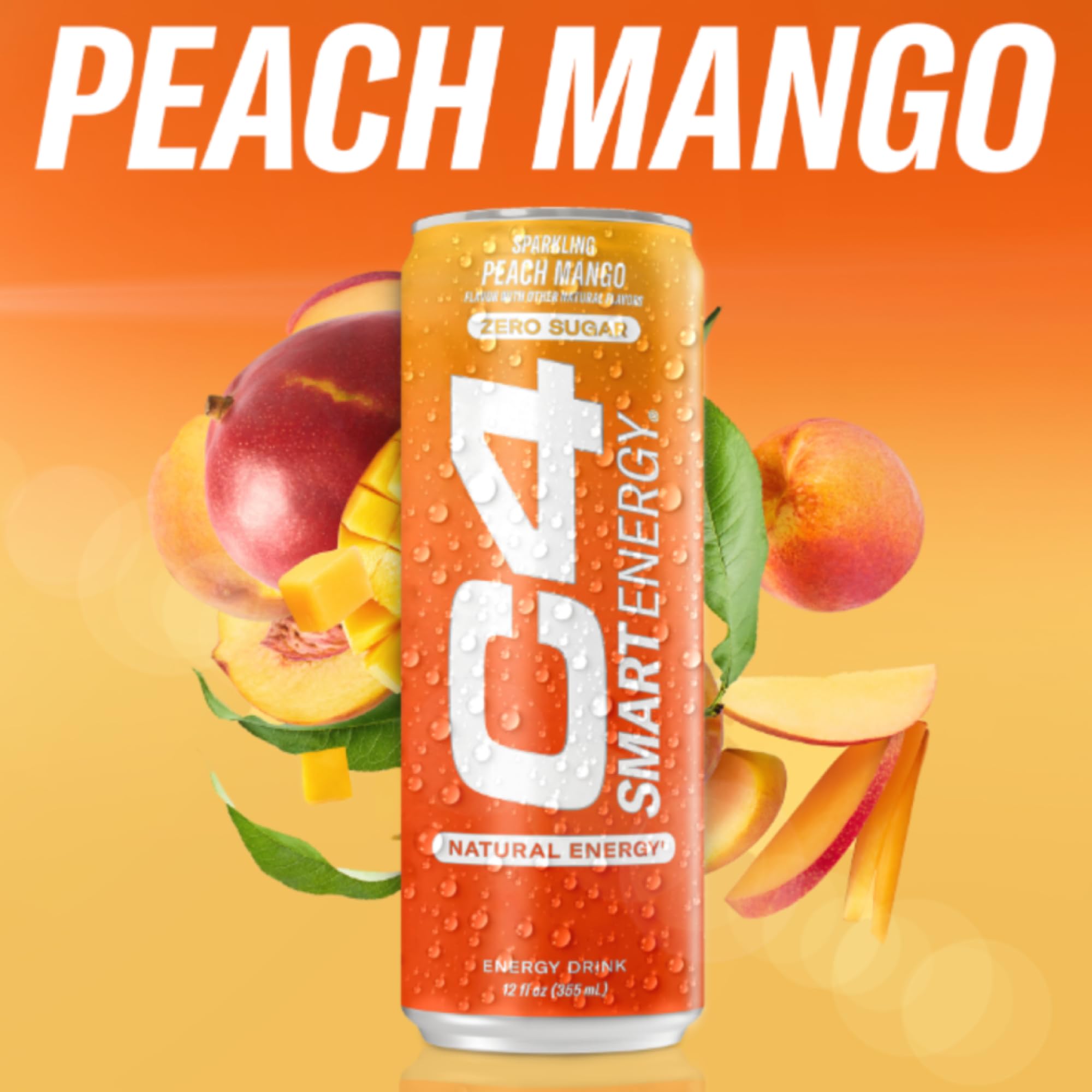 C4 Smart Energy being poured into a glass for a cold, refreshing energy boost.
