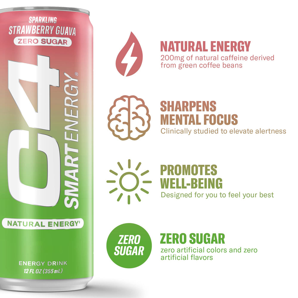C4 Smart Energy pour into glass for quick flavor and focus