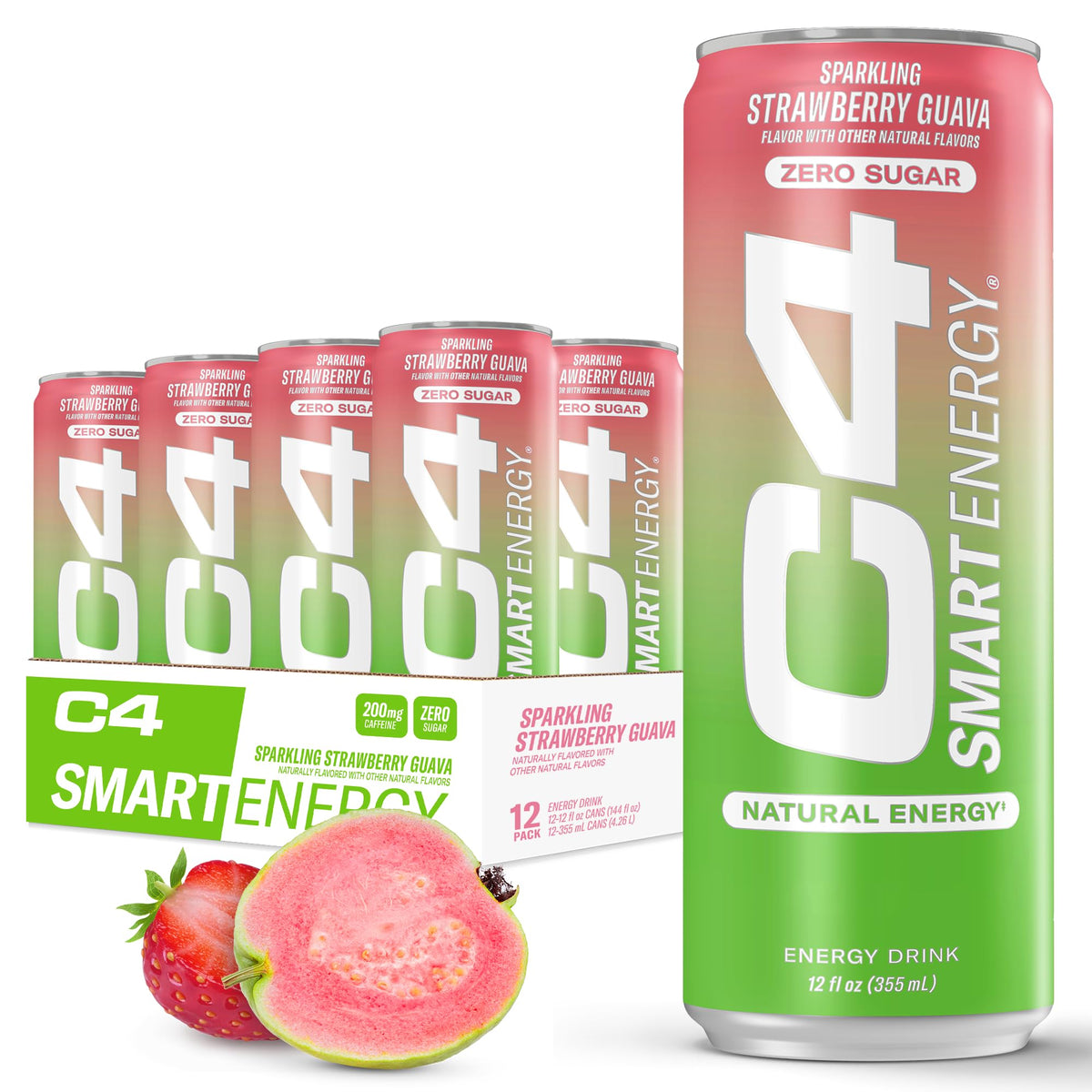 C4 Smart Energy Strawberry Guava bottle ready for a refreshing boost