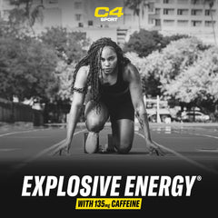 Powder dissolving in water to fuel a training session with C4 Sport