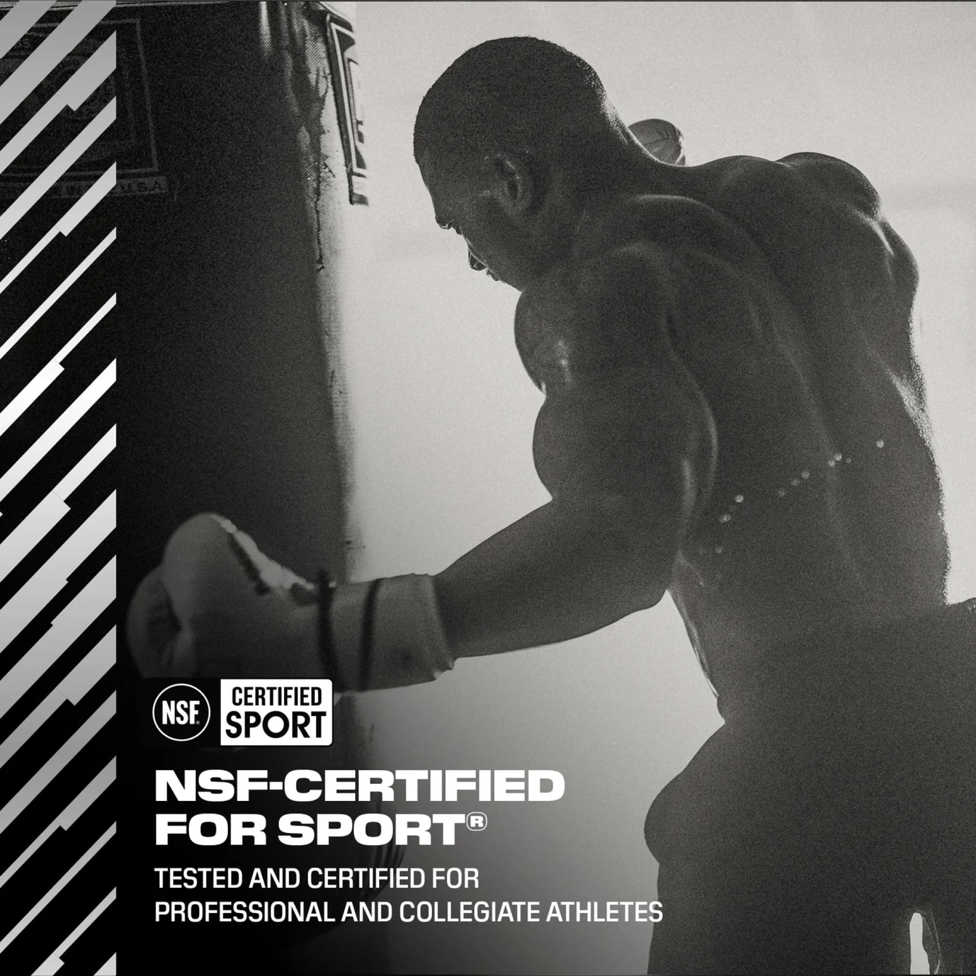 Close-up of the C4 Sport label highlighting caffeine and beta-alanine