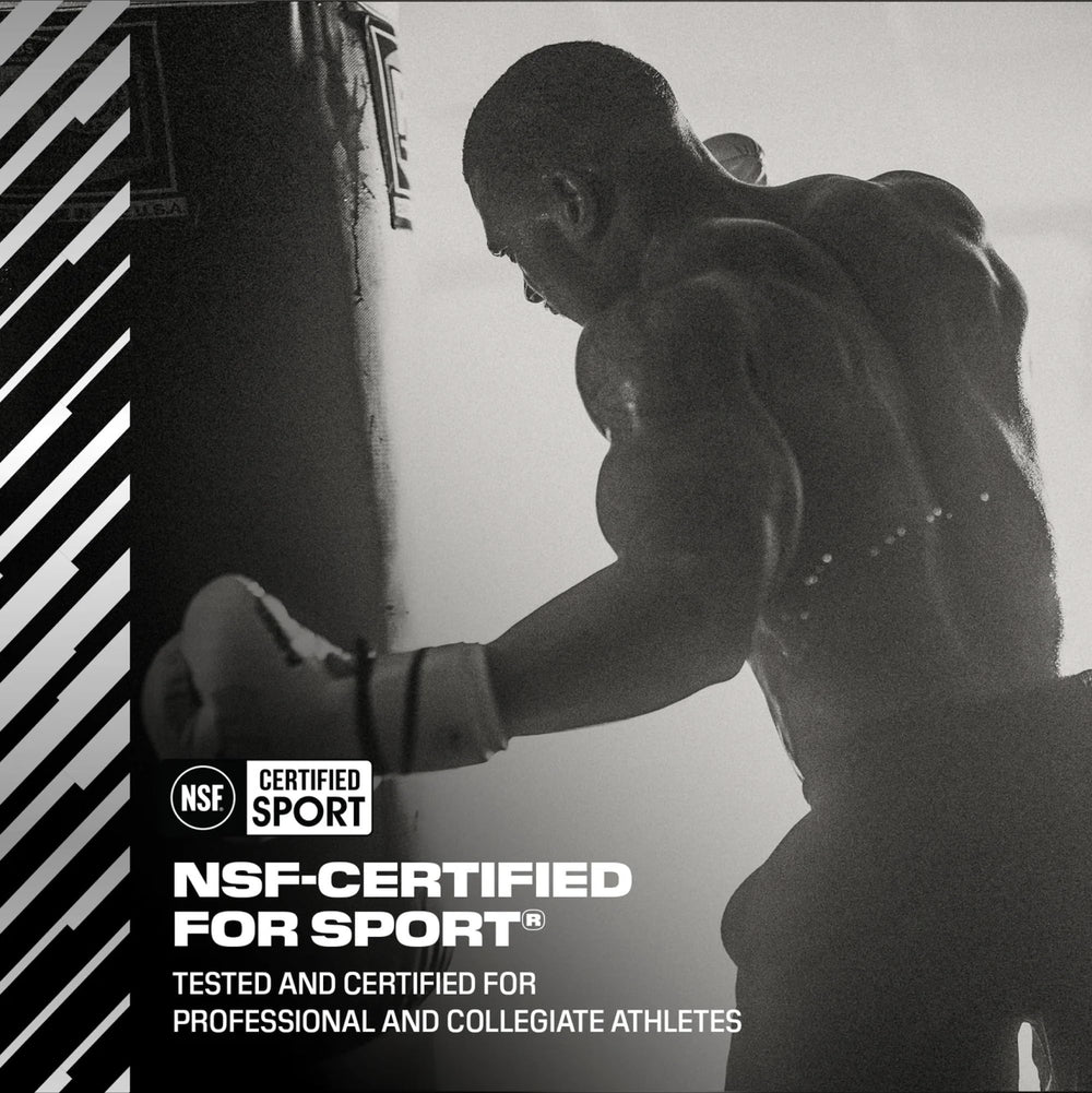 Close-up of the C4 Sport label highlighting caffeine and beta-alanine