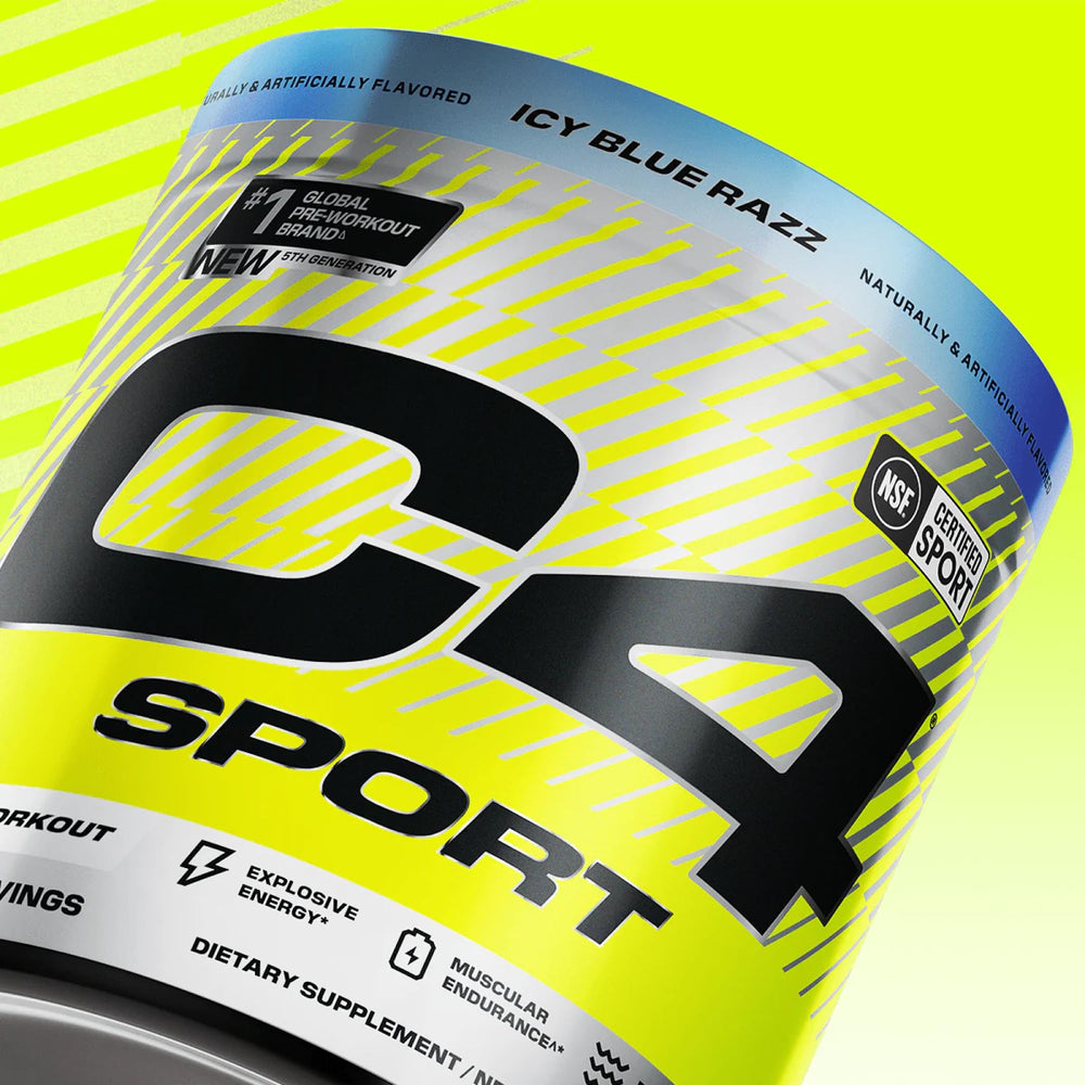 C4 Sport creatine ingredient promotes strength support across training cycles.
