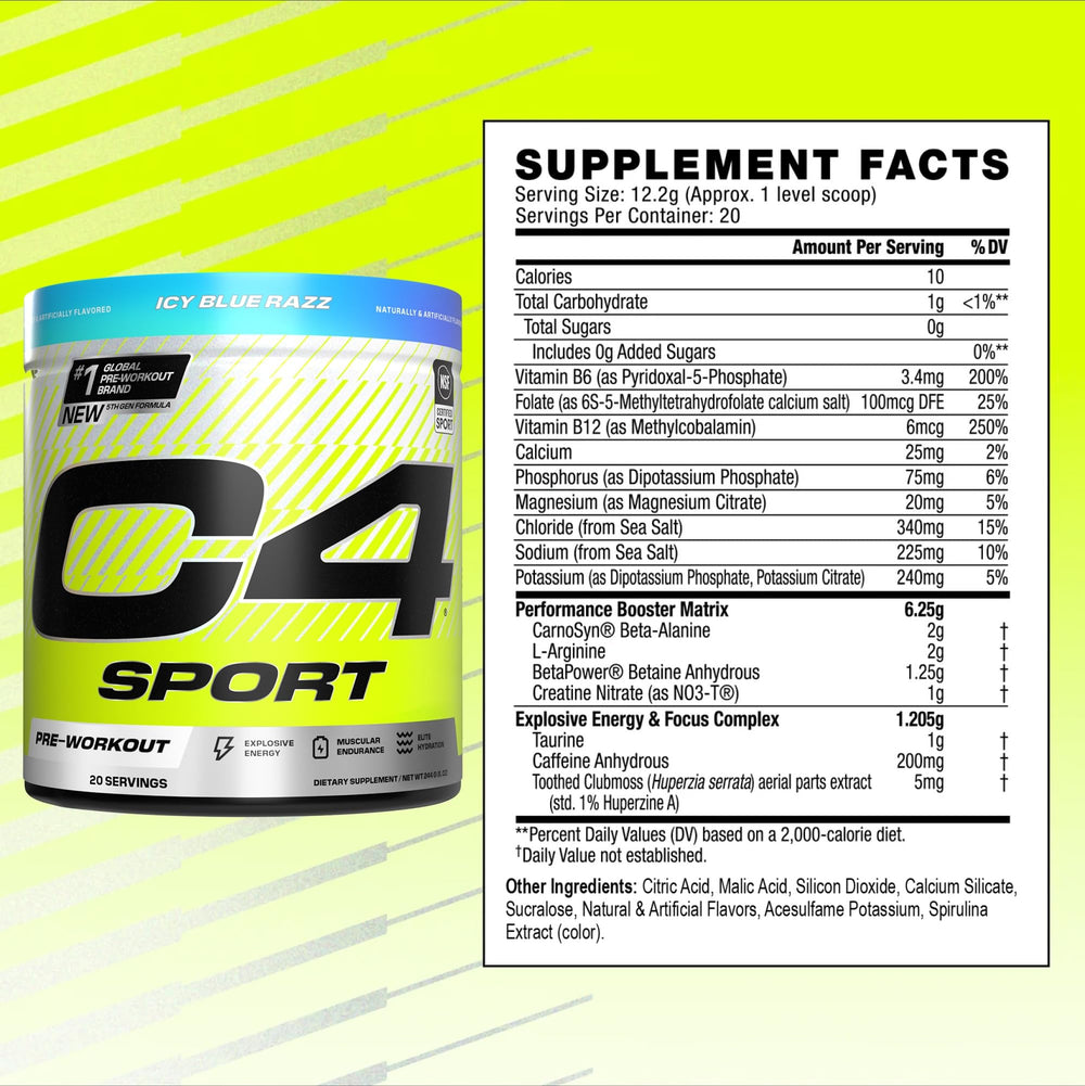 NSF Certified for Sport logo on C4 Sport container