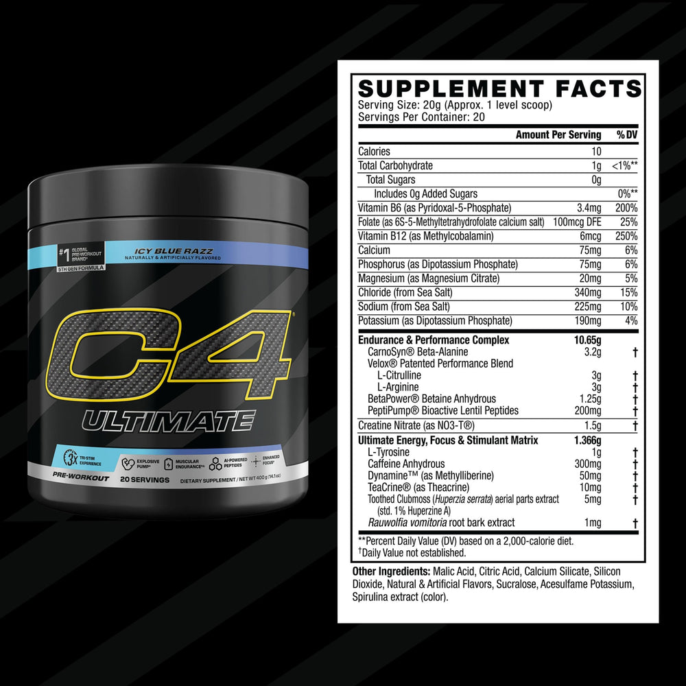 C4 Ultimate shaker mix ready for a smooth pre-workout drink
