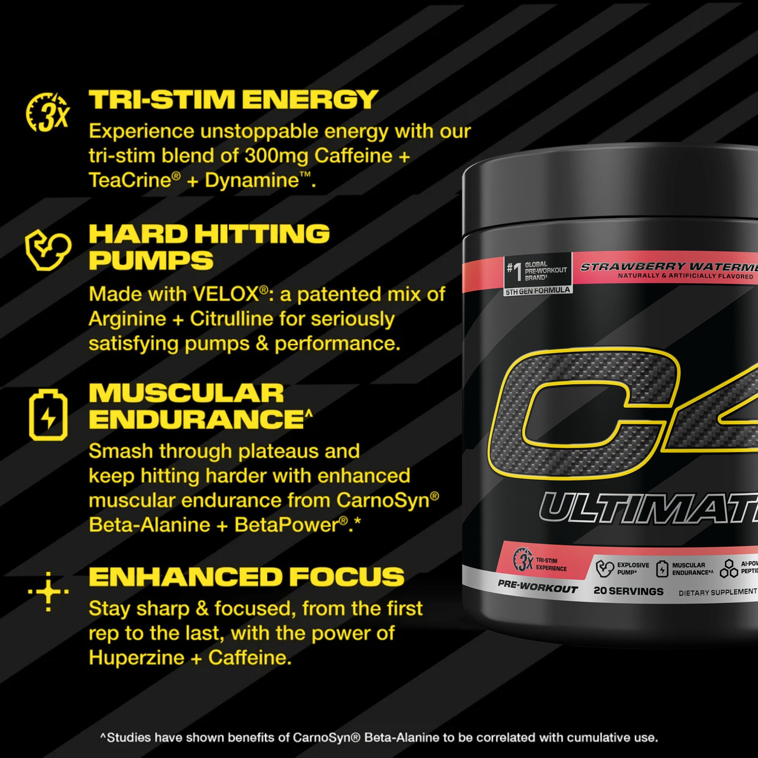 C4 Ultimate Watermelon scoop beside tub for quick mixing.