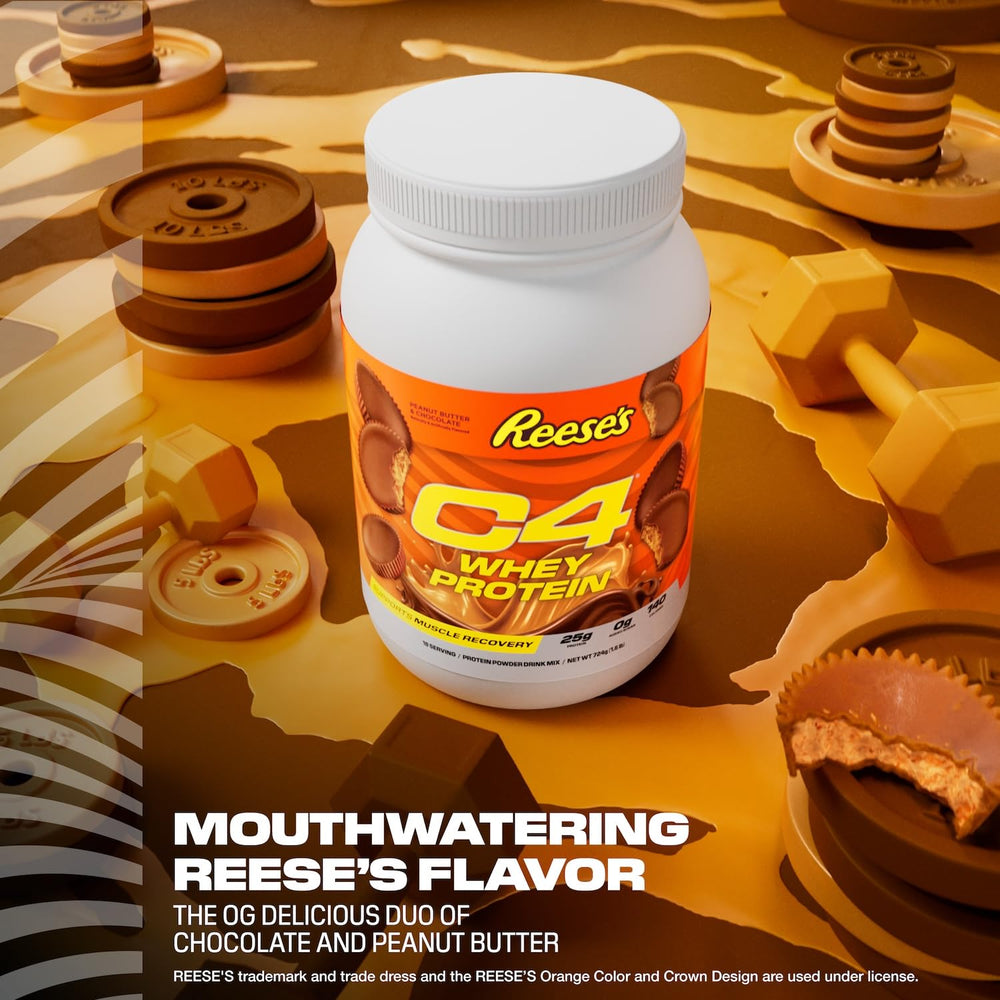C4 Whey Protein mixed with water for a quick post-workout shake.