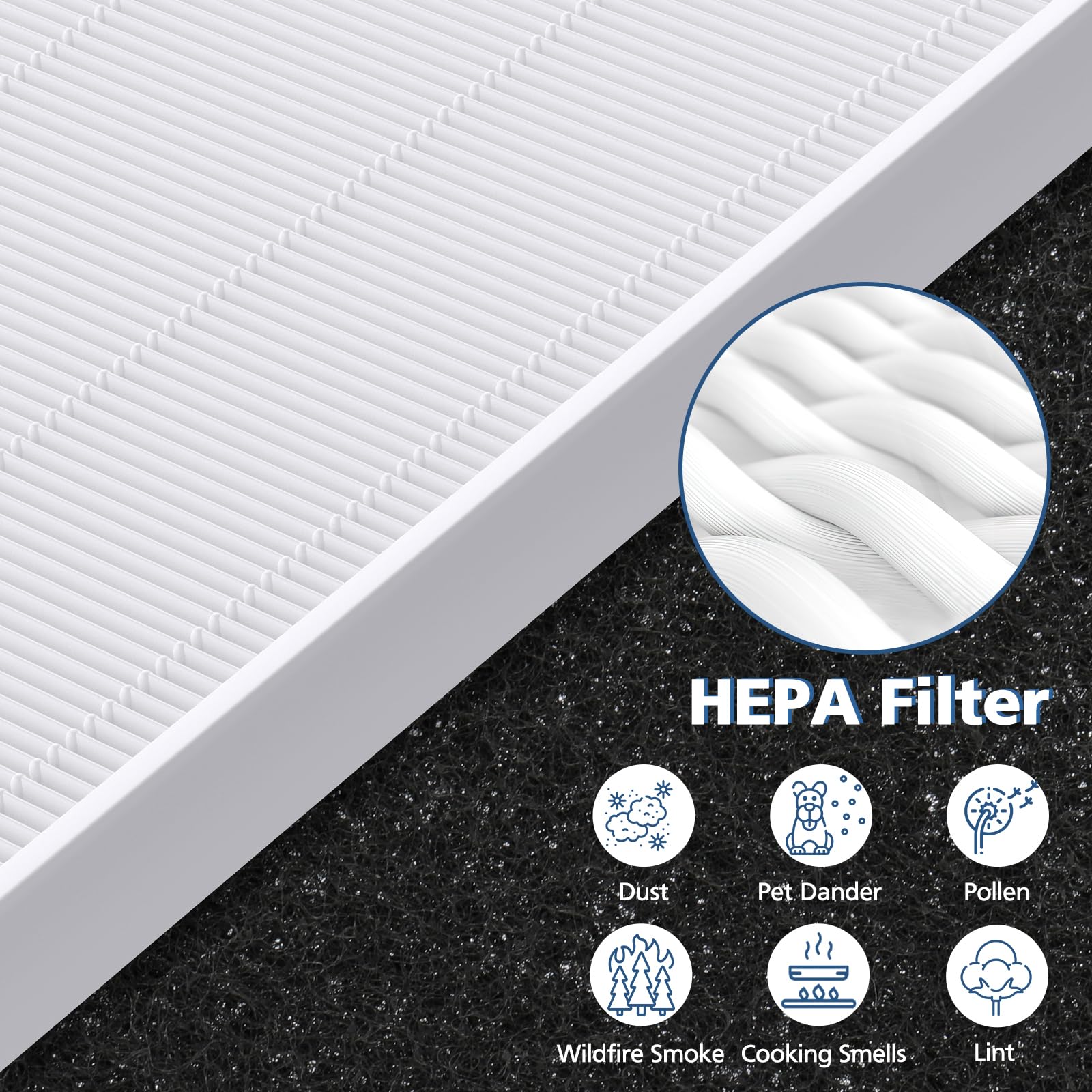 Cabiclean C545 filter with grab tag for easy replacement
