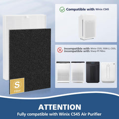 Cabiclean C545 packaged replacement filters ready for installation