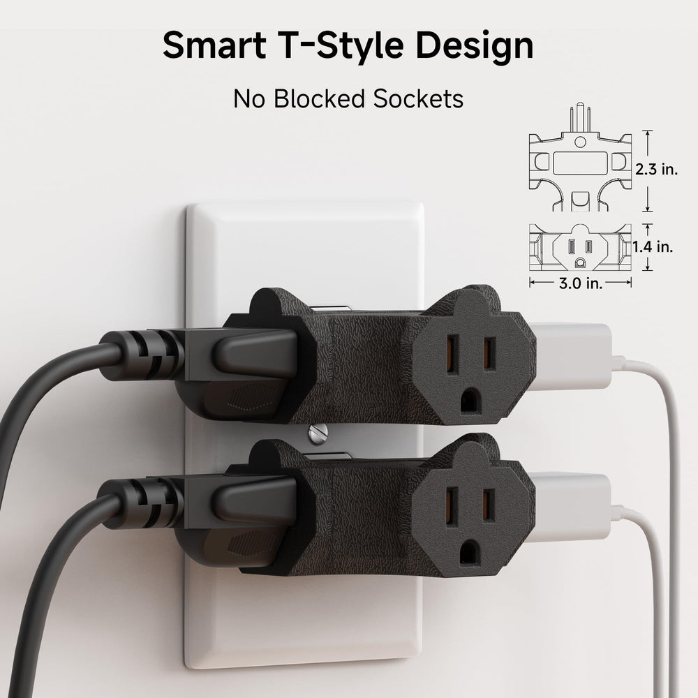 Cable Matters compact 3-pack power splitter helps organize cords