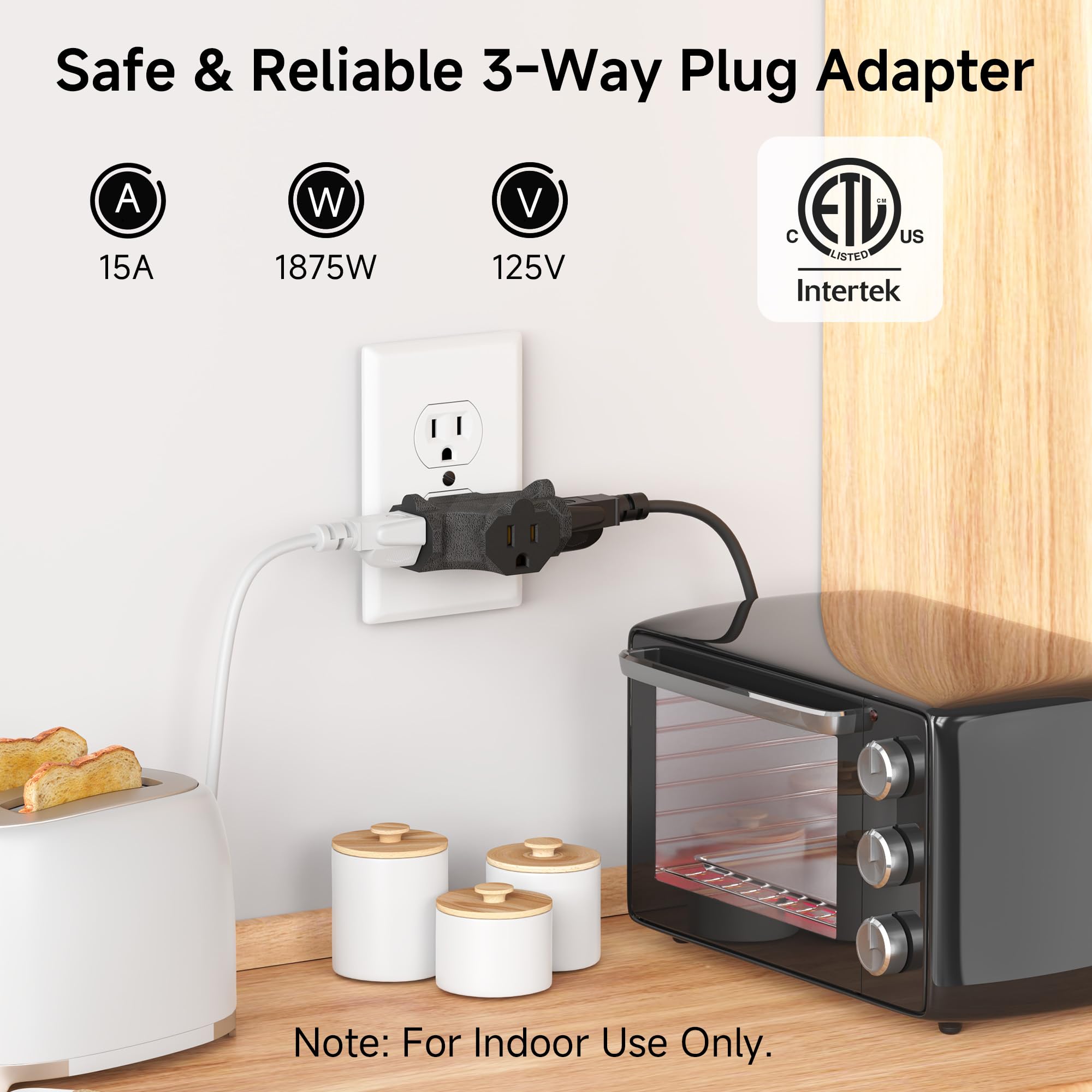 Cable Matters grounded and ungrounded compatibility supports many devices without blocking plugs