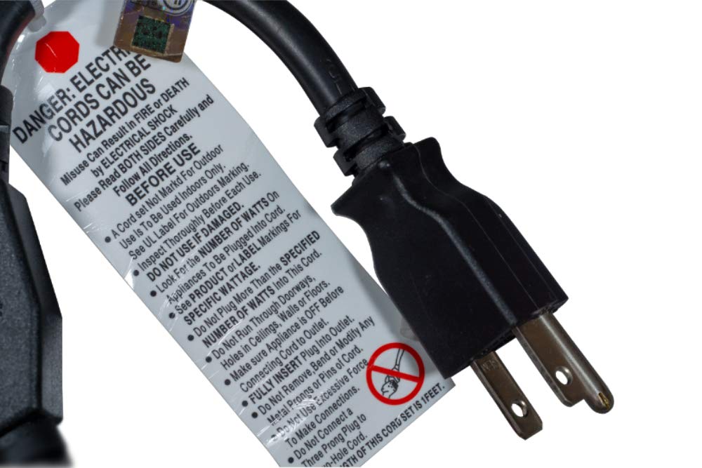 Cablelera black compact splitter ideal for tight spaces.