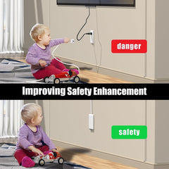 CABOCASA child-proof outlet concealer helps keep outlets safe from curious kids