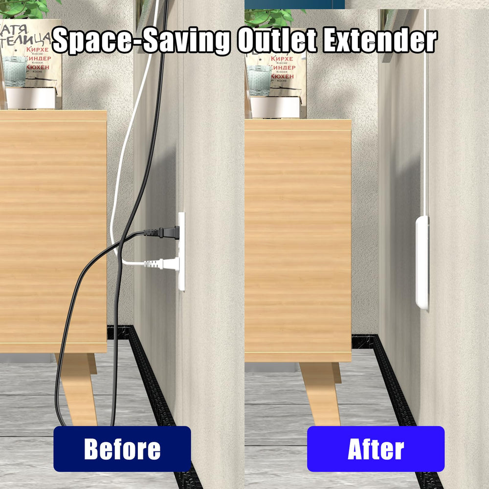CABOCASA versatile 3-outlet strip fits kitchens, bedrooms, and living areas