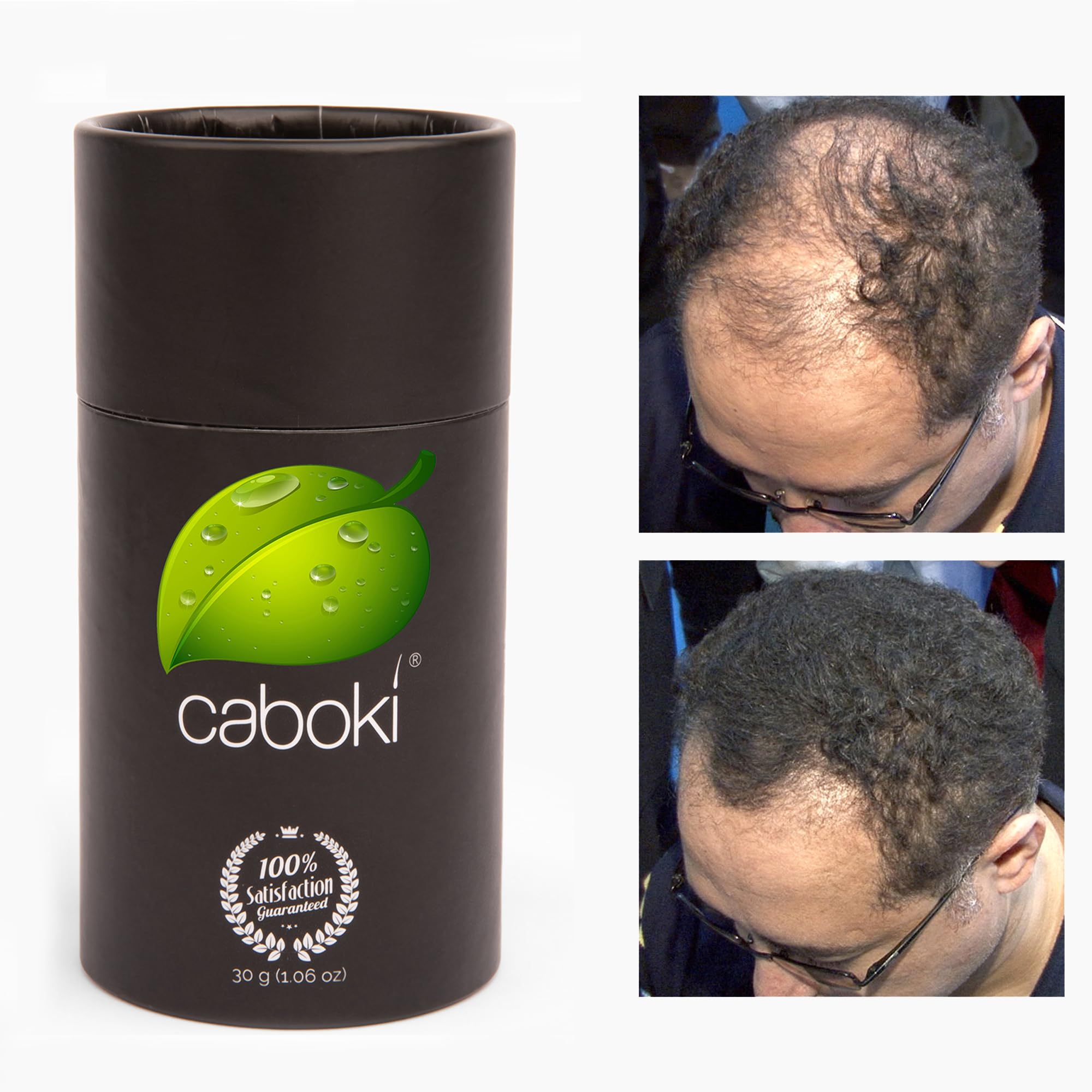 Caboki 30g bottle packaging showing long-lasting value