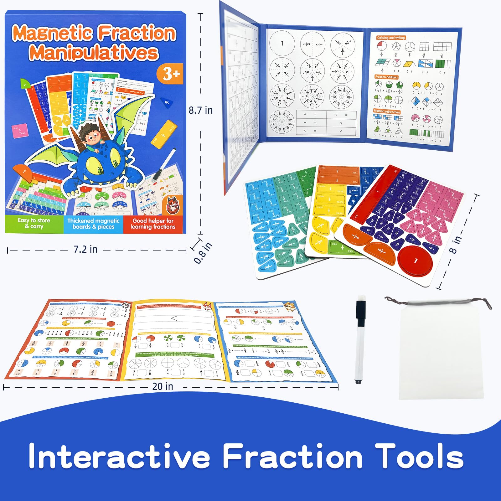 CABVIP fraction circles demonstrate part-to-whole relationships for classroom practice