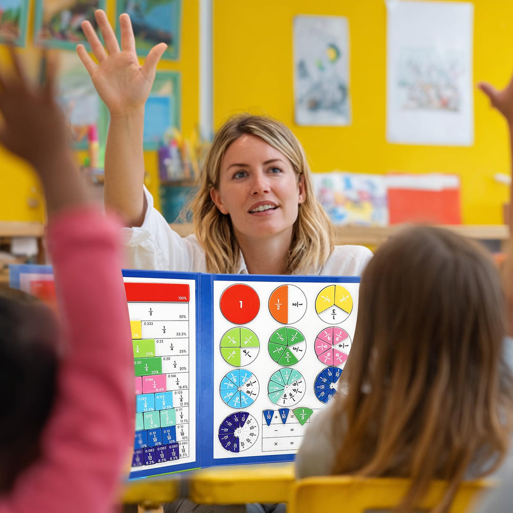 CABVIP Montessori-inspired learning set encourages independent fraction exploration