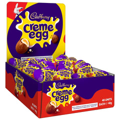Cadbury Creme Egg outer-pack showing festive Easter packaging