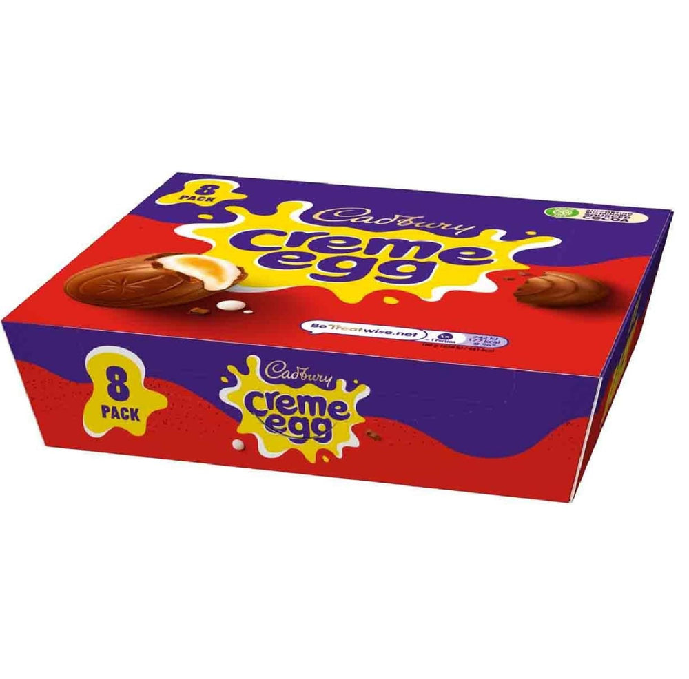 Cadbury Creme Eggs 8-pack foil-wrapped detail for freshness