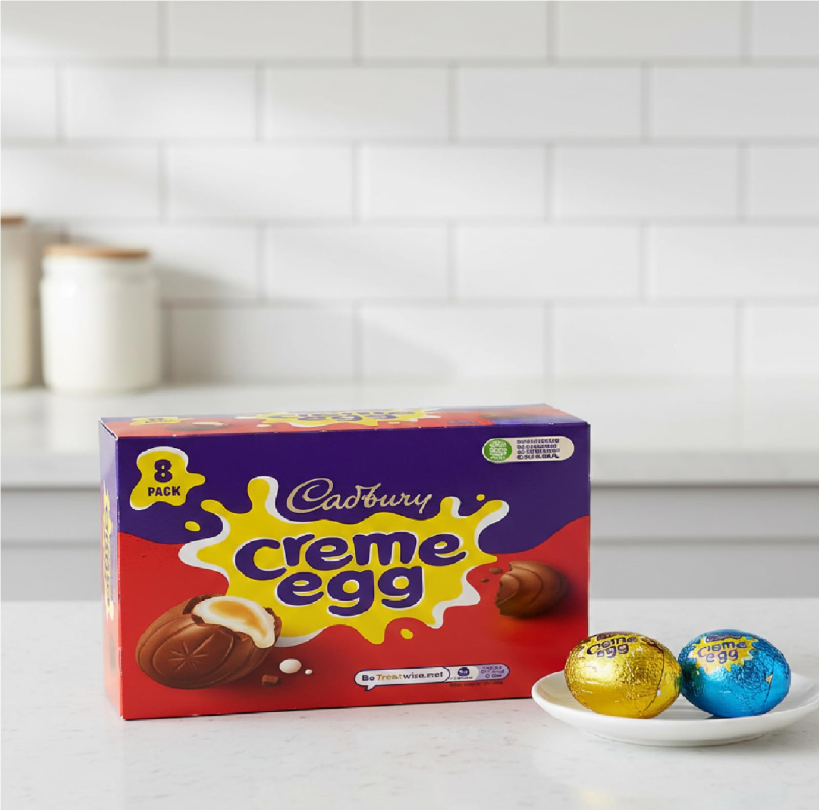 Cadbury Creme Eggs 8-pack gift-ready box arrangement
