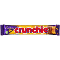 Cadbury Crunchie honeycomb center with smooth milk chocolate for a crunchy bite.