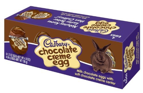 Cadbury Easter Milk Chocolate Creme Egg 4-count packaging great for sharing