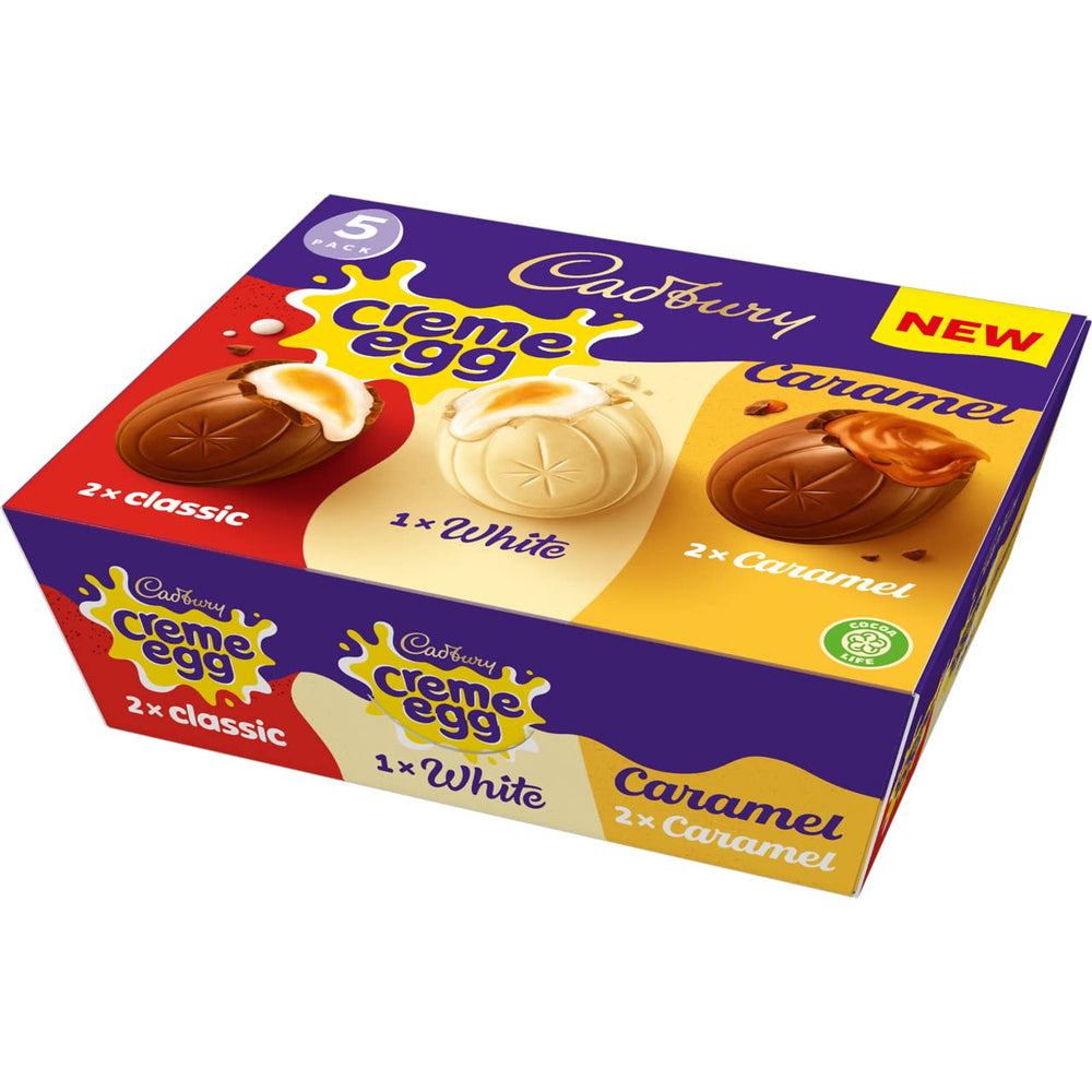Cadbury milk creme egg close-up: smooth shell, creamy center