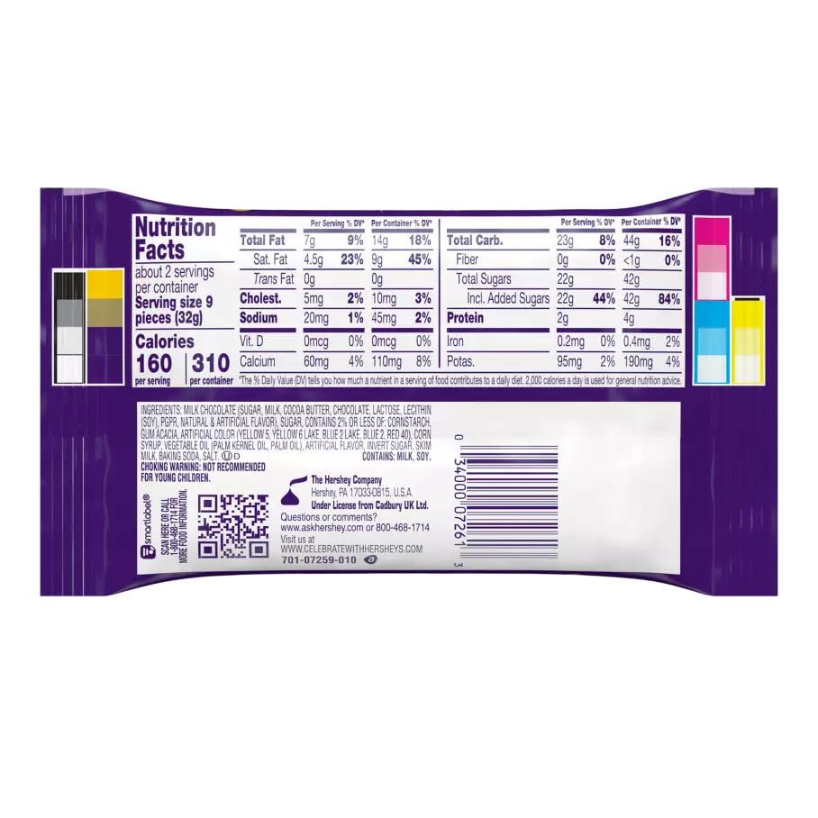 Cadbury Mini Eggs milk chocolate center close-up, ideal for gifting.