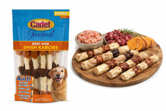 Cadet 4-in-1 beef hide shish kabobs pack for long-lasting rewards