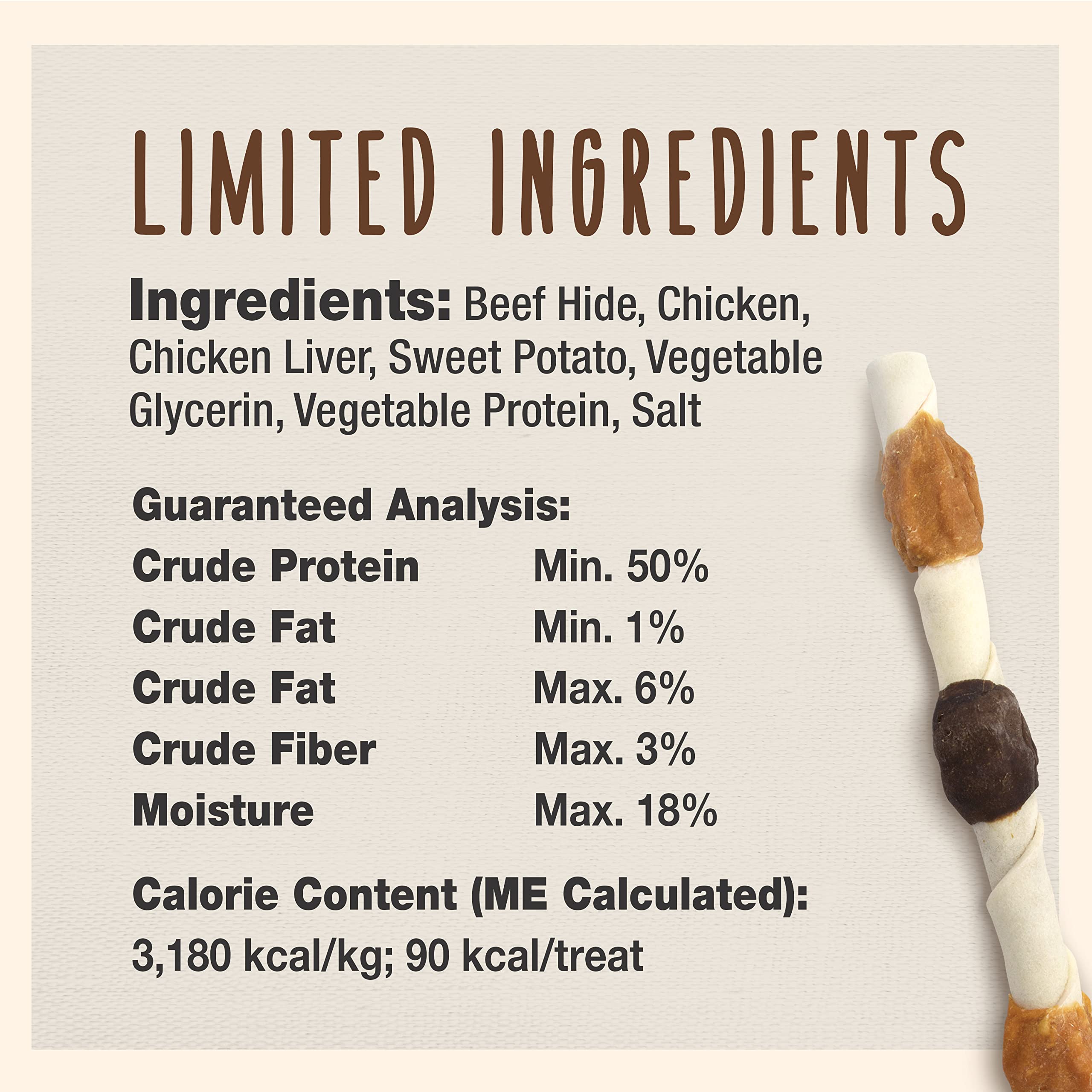 Cadet Gourmet Shish Kabob chews aid dental care by encouraging chewing and saliva production.