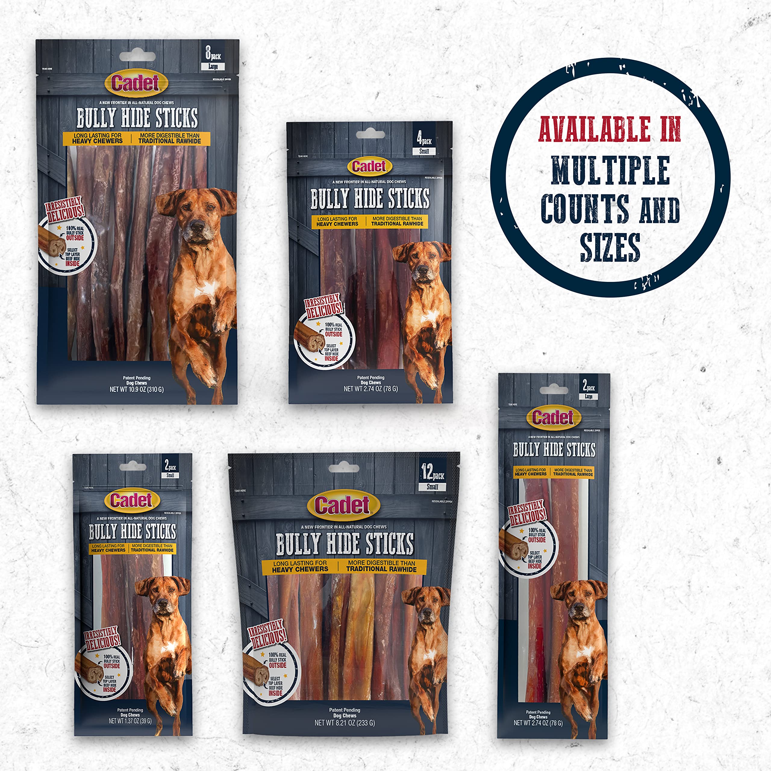 Cadet long-lasting chew designed for aggressive chewers.