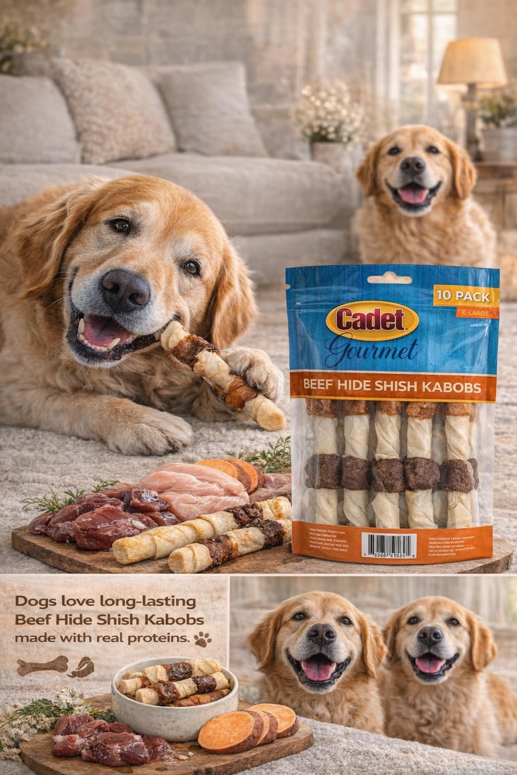Cadet long-lasting chew for dogs during training or play