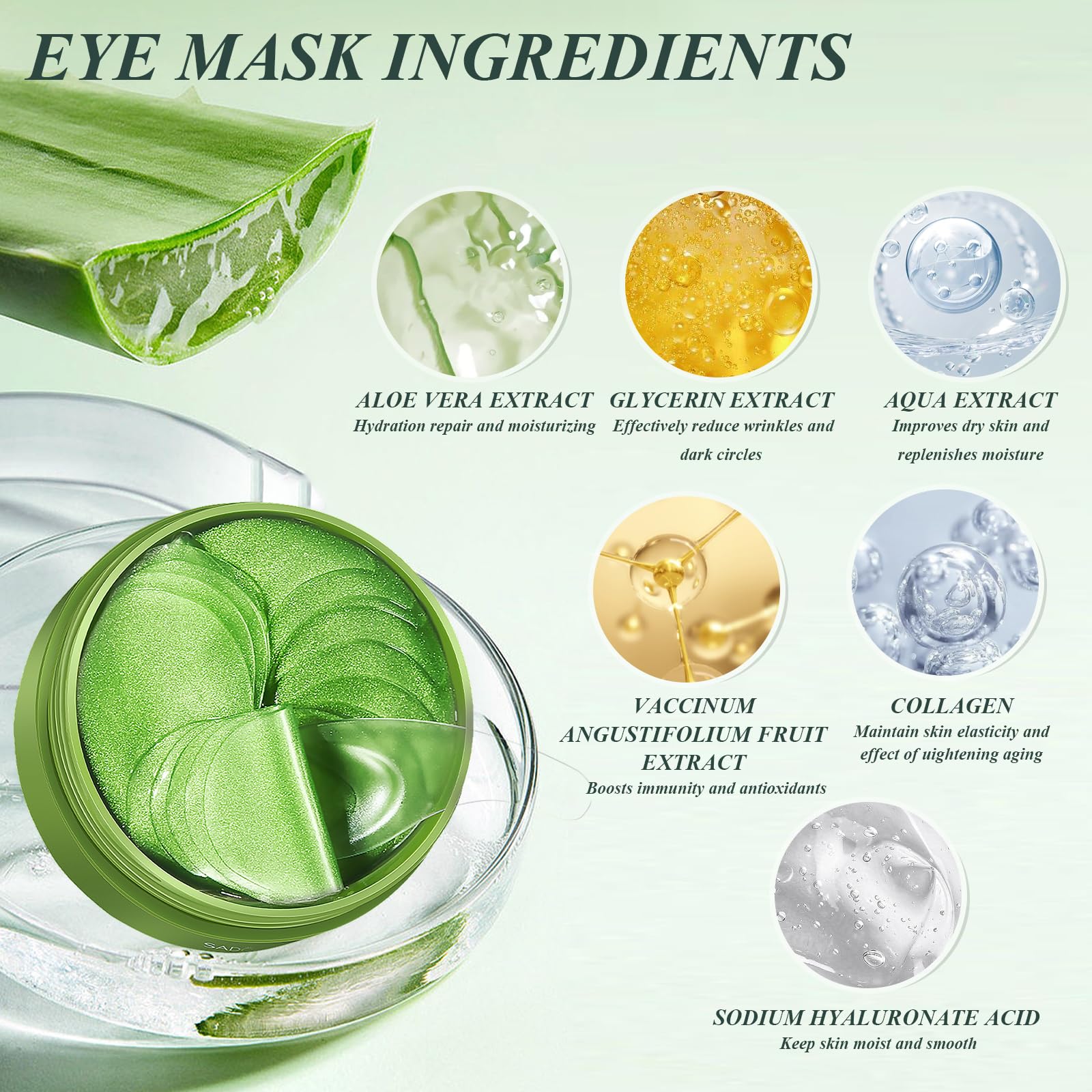 Caewous under-eye patches smooth fine lines around the eyes