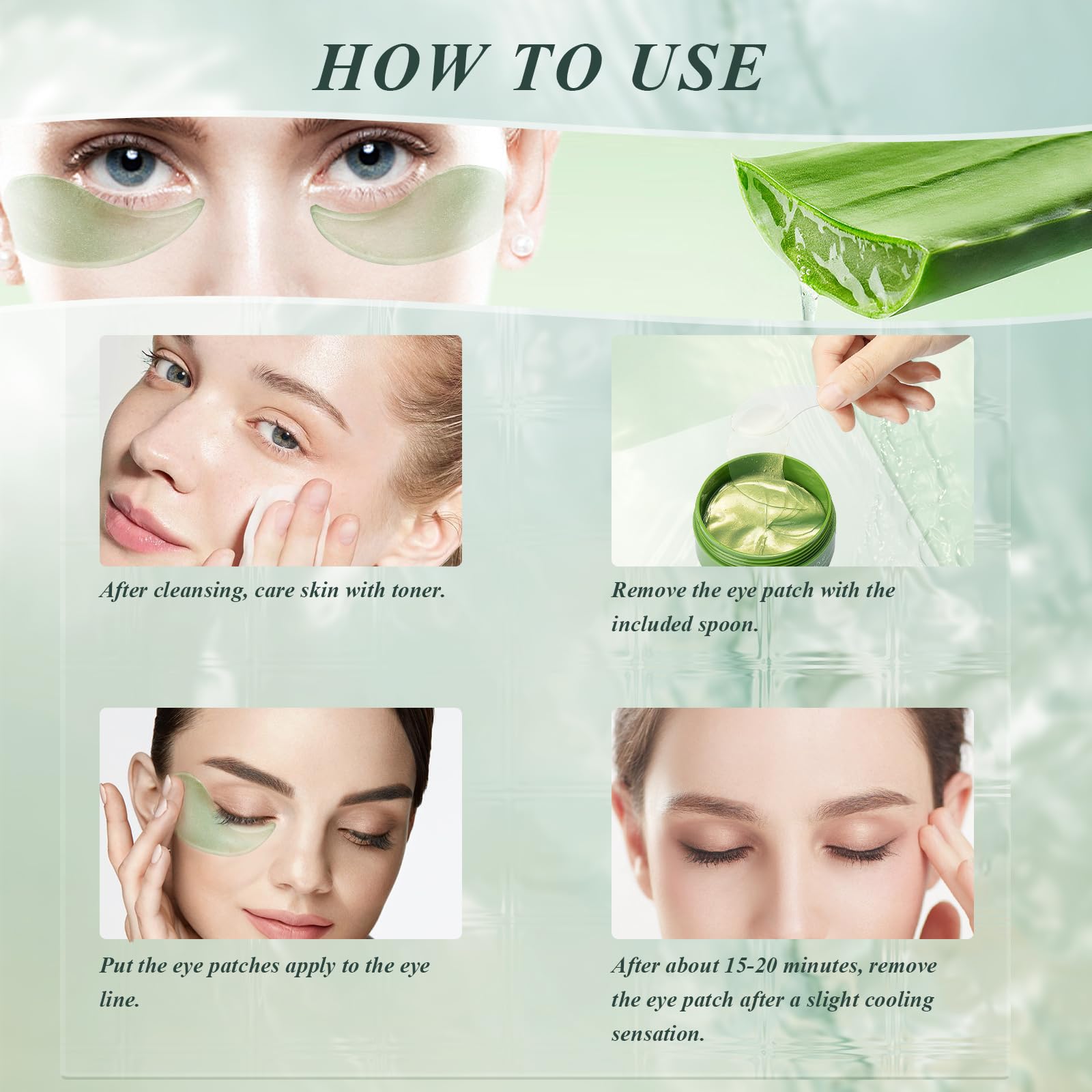 Caewous hydrogel formula patches deliver lasting moisture