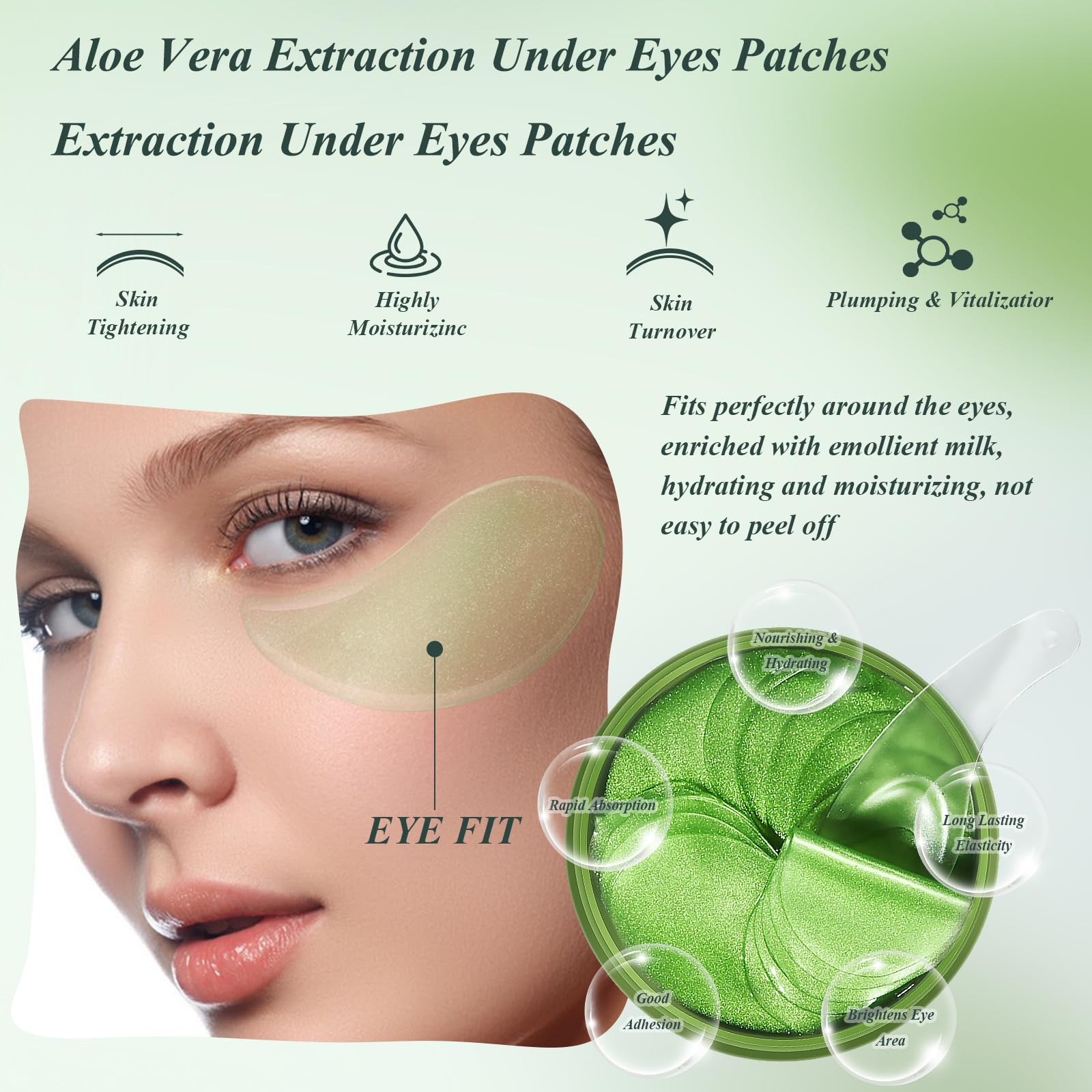 Caewous patches use natural aloe vera to support elasticity