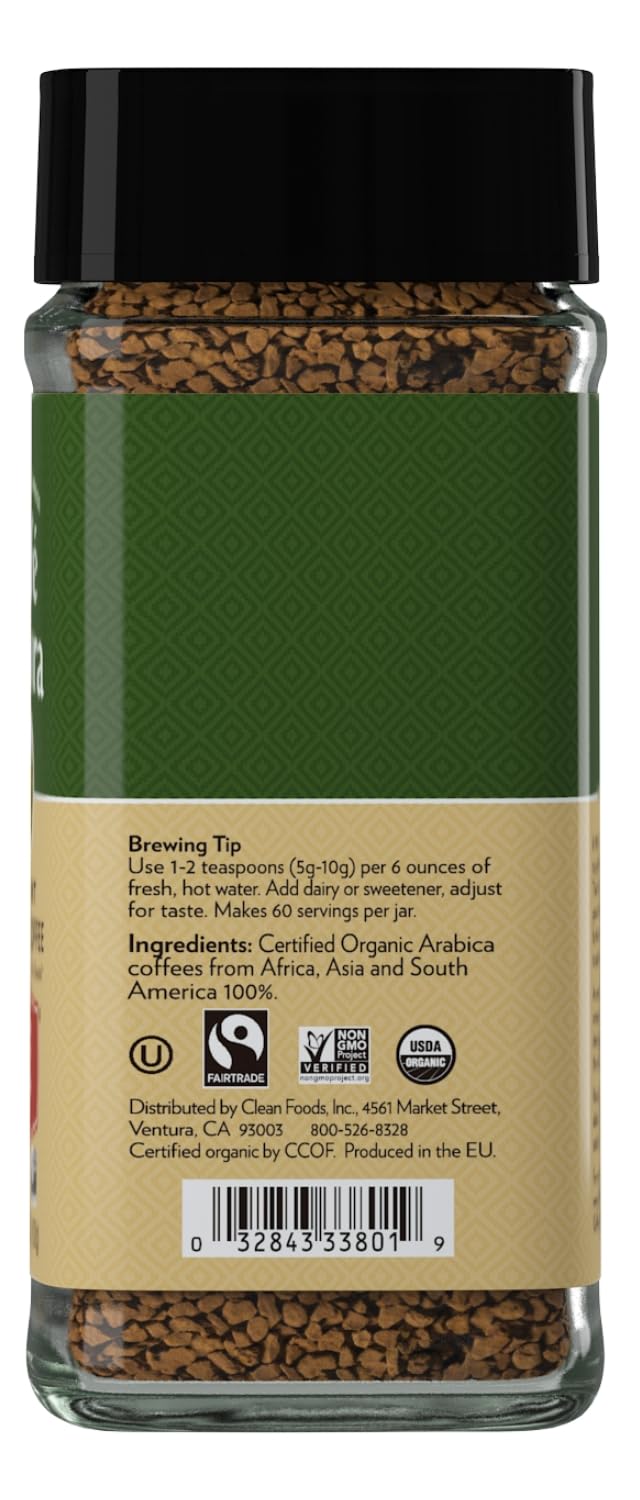 Cafe Altura organic certification badge attached to packaging.