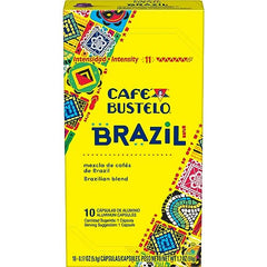 Cafe Bustelo Brazil Blend intensity 11, a strong start to mornings.