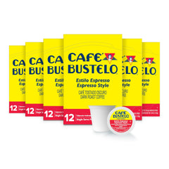 Cafe Bustelo Espresso Style Dark Roast K-Cup pod for bold mornings.
