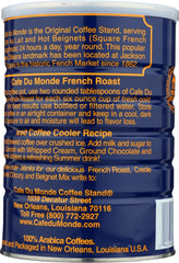 Cafe Du Monde 100% Arabica beans close-up, showcasing premium quality.