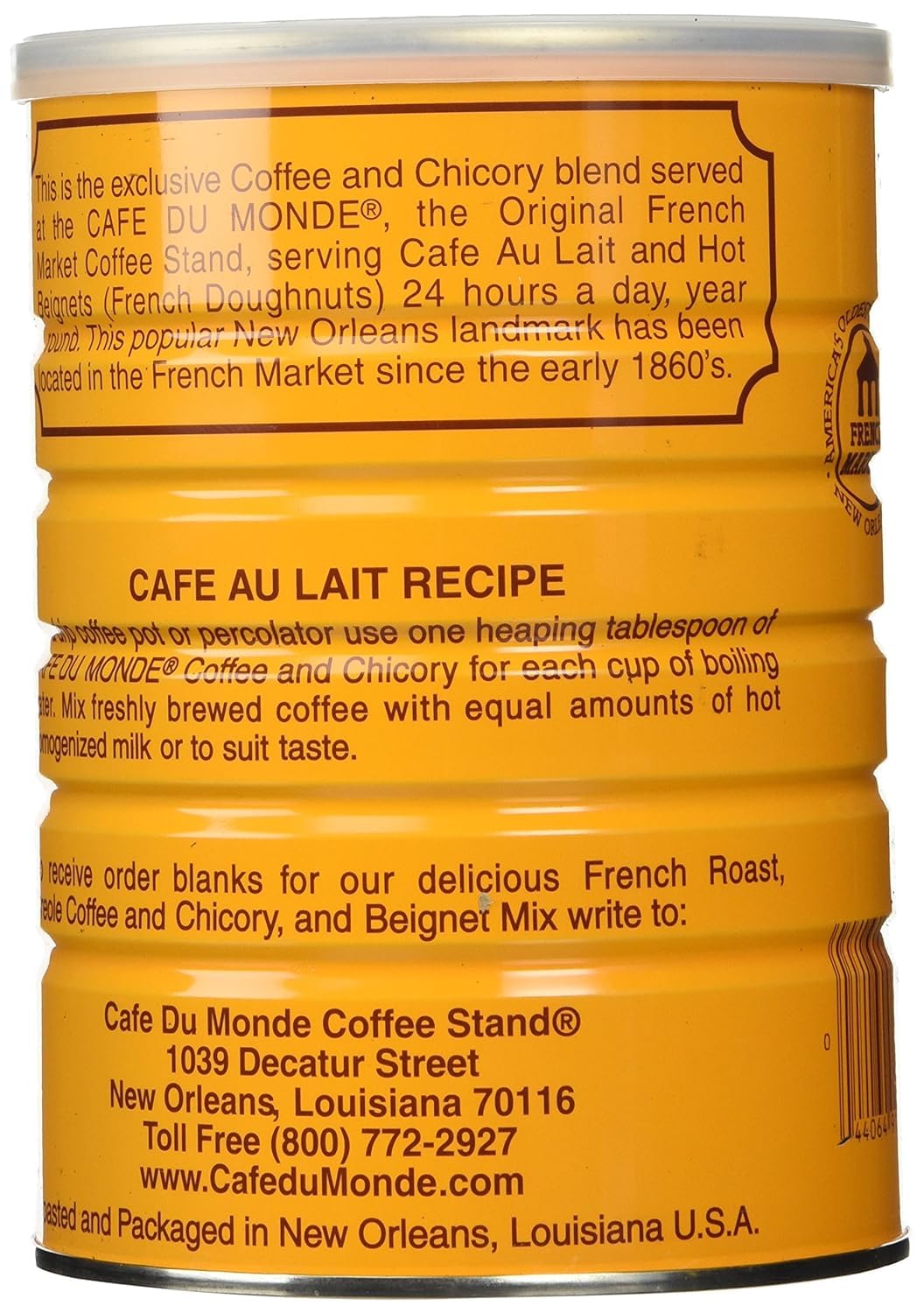 Pouring Café Du Monde chicory coffee into a cup for a rich brew