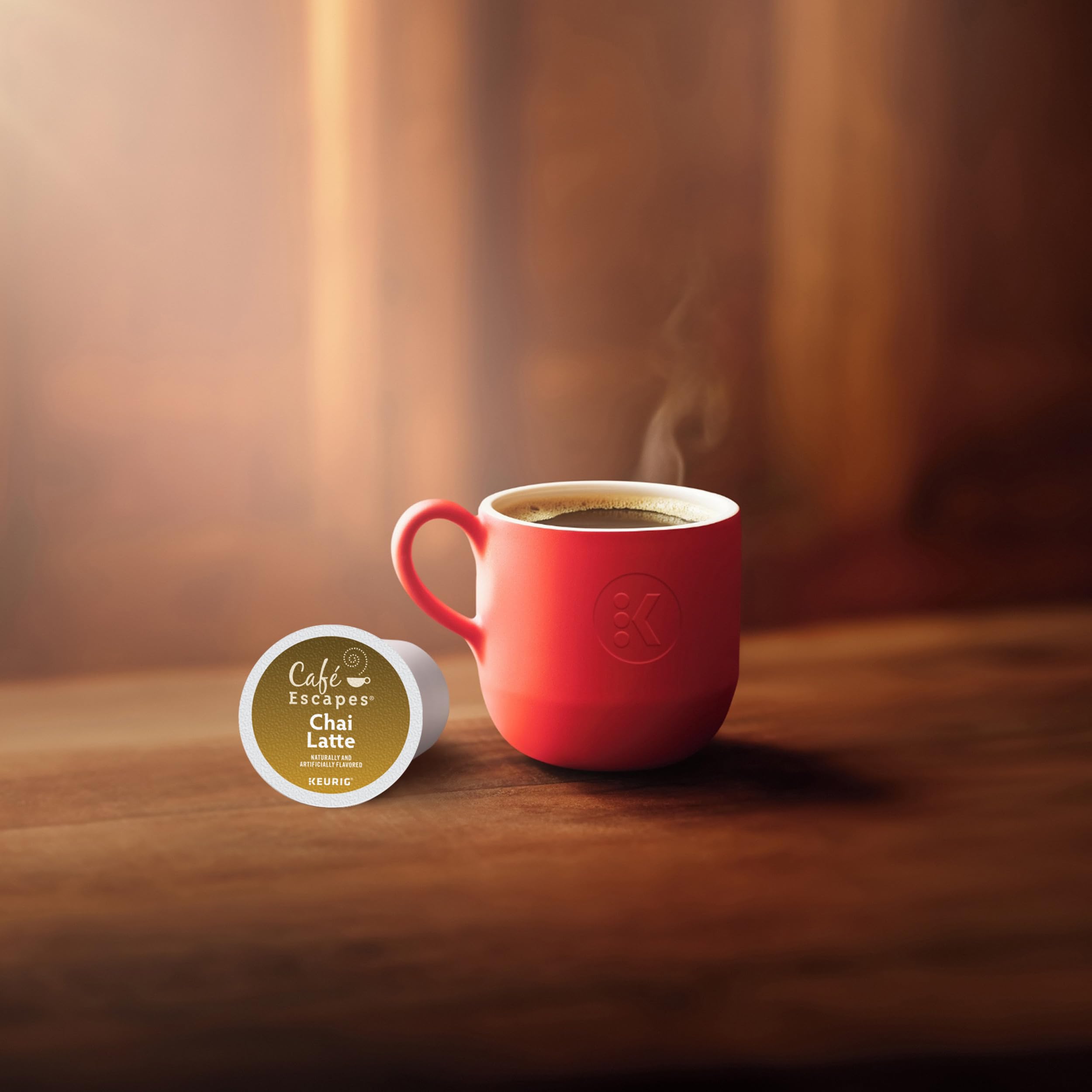 Cafe Escapes chai latte tea pod brew mug ready in minutes