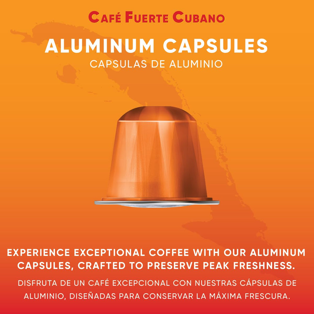 Cafe Fuerte Cubano espresso shot with crema for fast mornings.