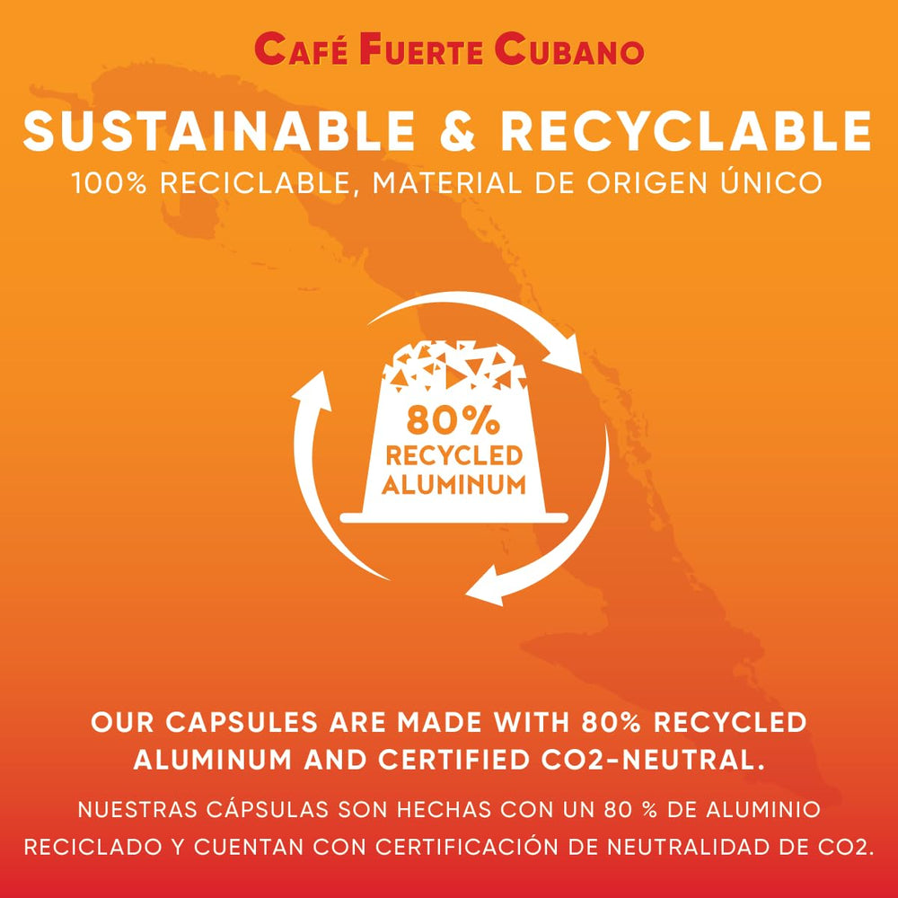 Cafe Fuerte Cubano rich crema highlights a bold coffee experience.