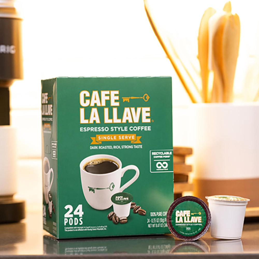 TerraCycle recycling label highlights eco-friendly pod disposal options.