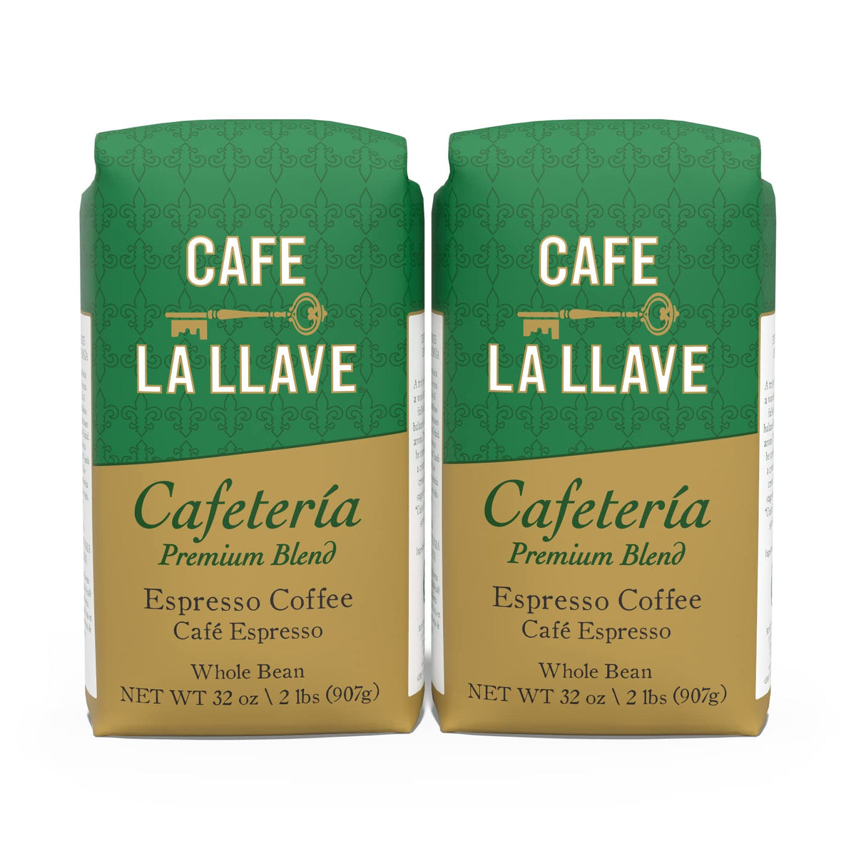 Cafe La Llave whole bean bag for premium Cuban espresso.