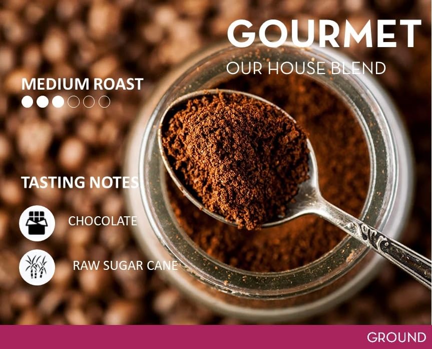 Cafe Quindio Excelso arabica beans close-up, showing 100% Colombian quality for a balanced cup